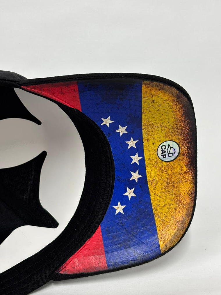 Gorra de lona 5p - Negro / Vzla Black 4