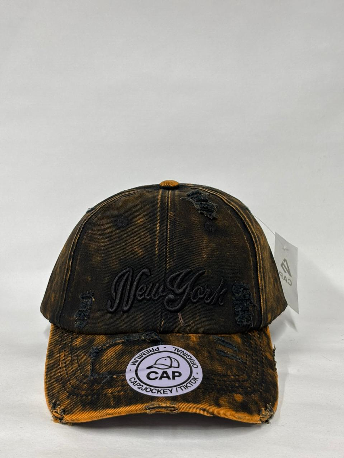 Gorra de lona 6p - Desgastada amarillo / New York Urbano  1