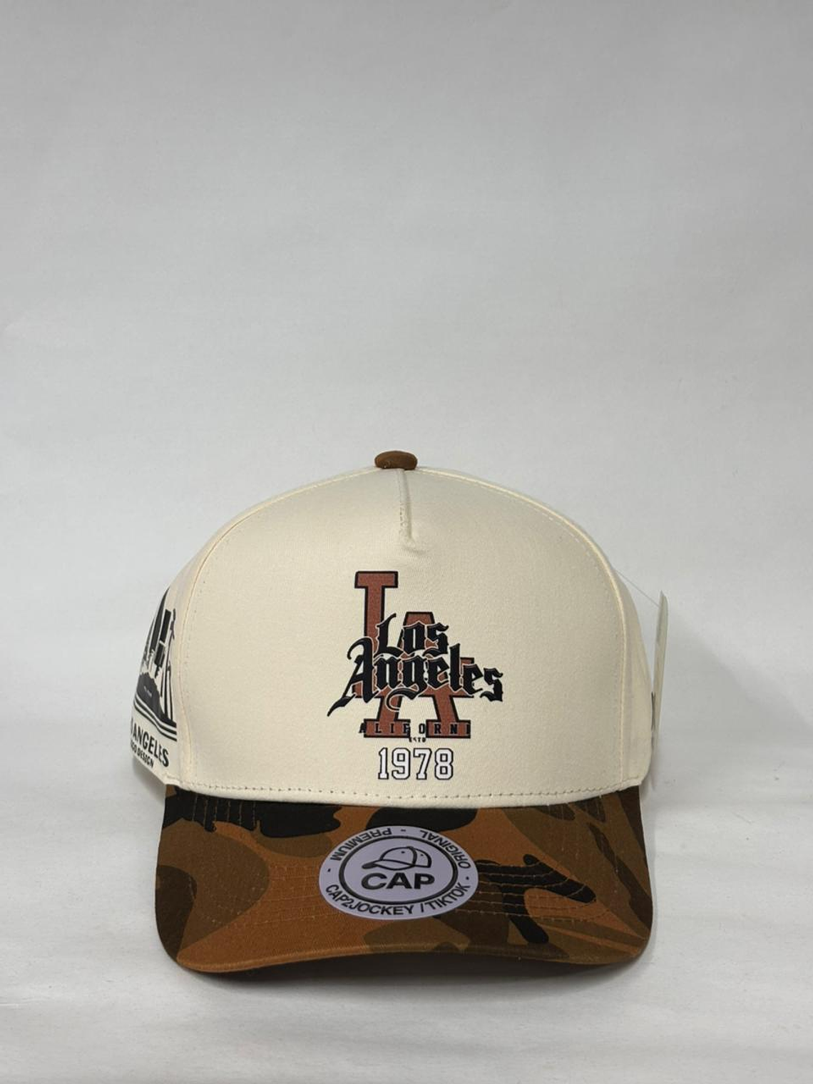 Gorra de lona 5p - Beige camuflada / Los Ángeles  1