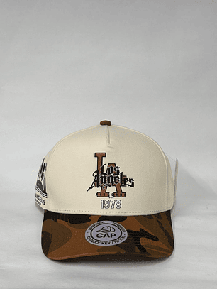 Gorra de lona 5p - Beige camuflada / Los Ángeles 
