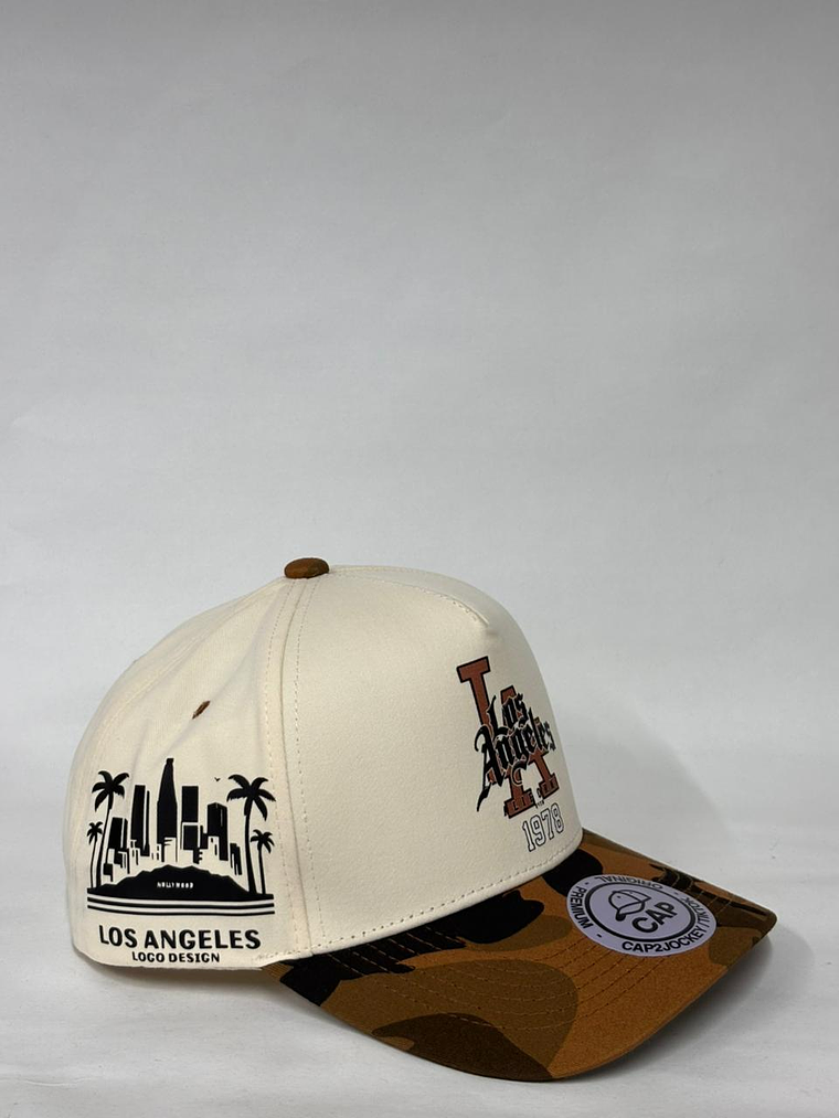 Gorra de lona 5p - Beige camuflada / Los Ángeles  2