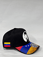 Gorra de lona 5p - Negro x tricolor / Kilometro  - Miniatura 3