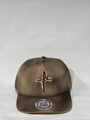 Gorra de lona 5p - Beige jaspeado  / FE 