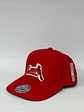 Gorra de lona 6p - Rojo  / Lara  - Miniatura 2