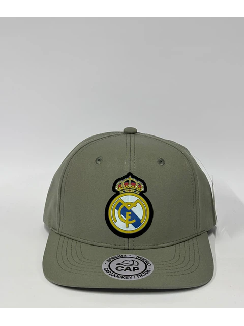 Gorra de lona 6p - Gris / Real Madrid full color