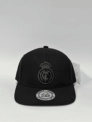 Gorra de lona 6p - Negro / Real Madrid full Black 