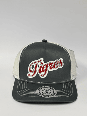 Jockey de malla 5p  - Gris x blanco / Tigres 