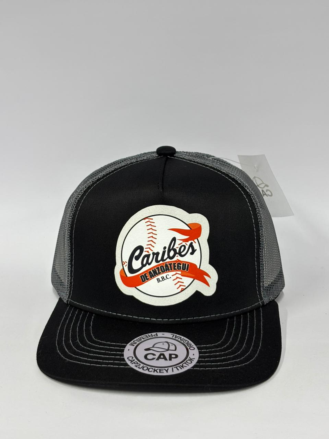 Jockey de malla 5p - Negro x gris / Caribes  1