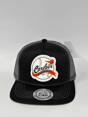 Jockey de malla 5p - Negro x gris / Caribes 