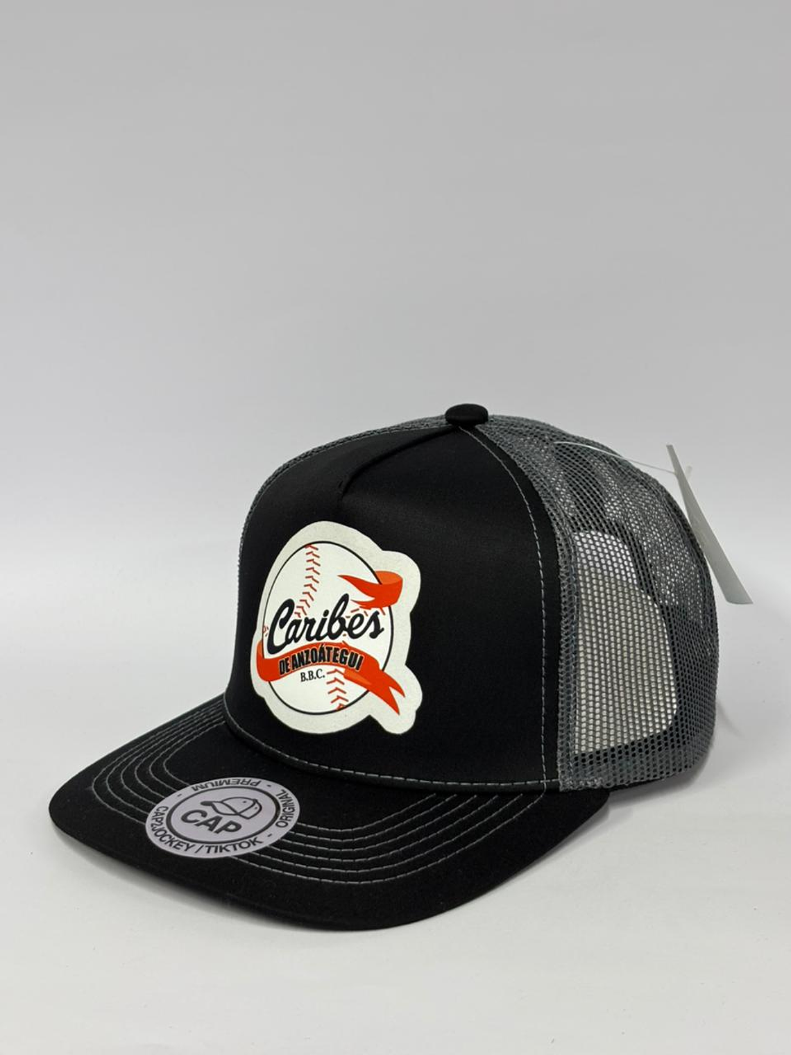 Jockey de malla 5p - Negro x gris / Caribes  2