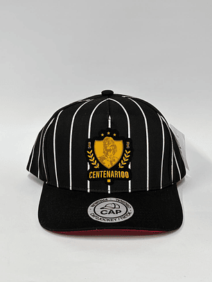 Gorra de lona 5p - Negro lineal / Bicentenario Colo Colo