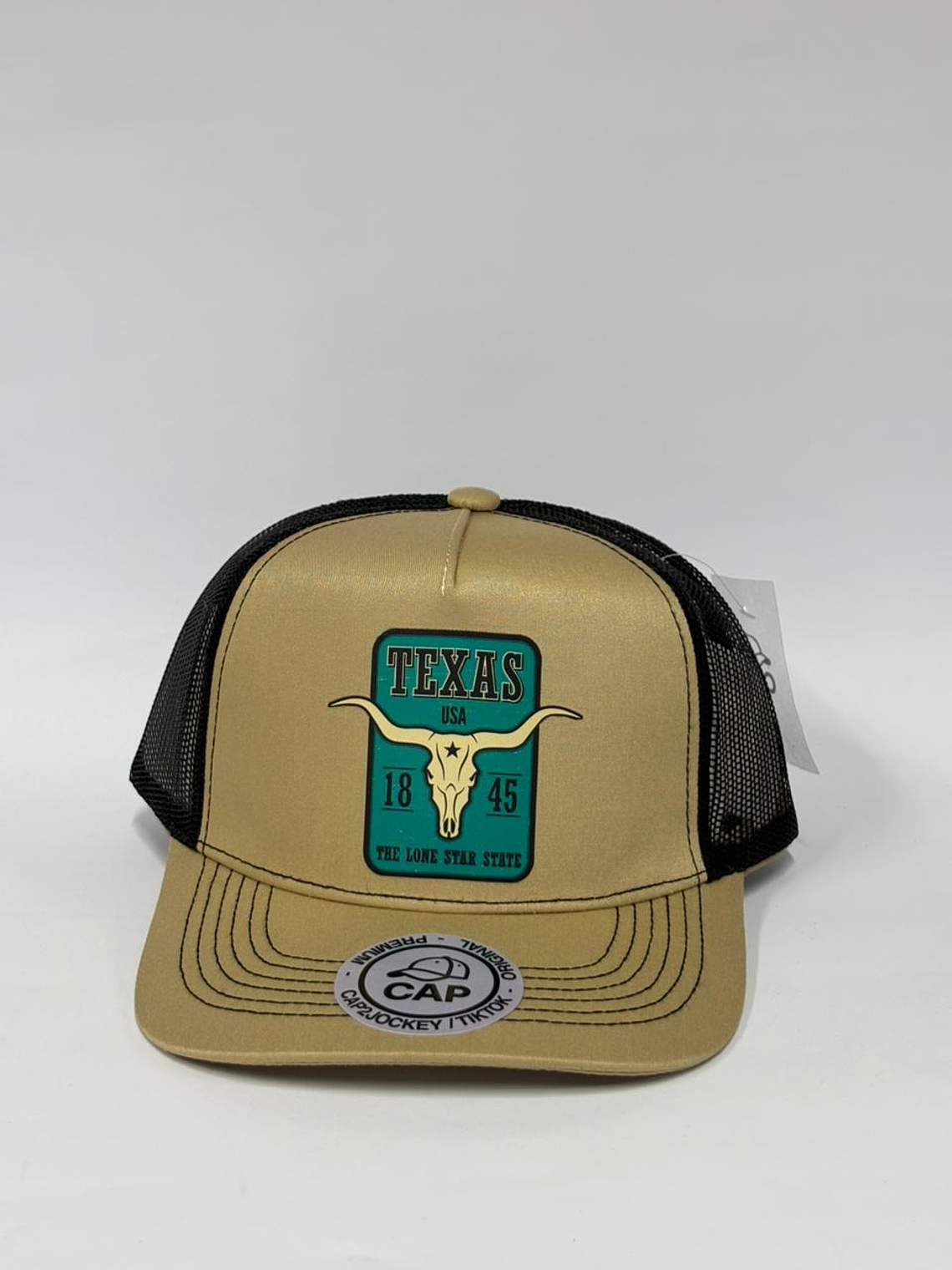 Jockey de malla 5p - Beige x negro - Texas  1