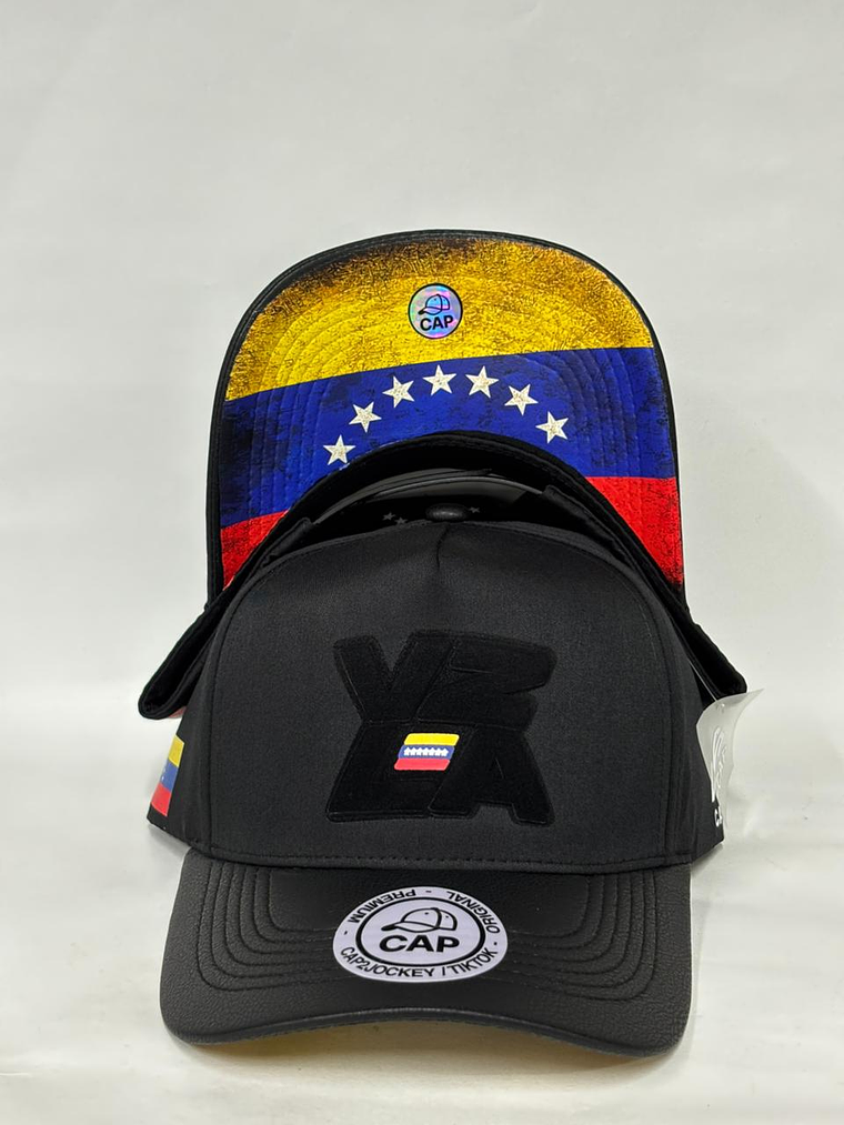 Gorra de lona 5p - Negro / Vzla Black 7