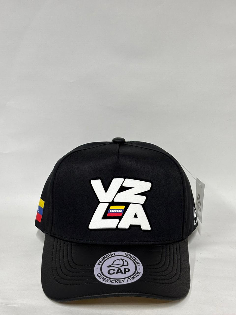 Gorra de lona 5p - Negro / Vzla White  1