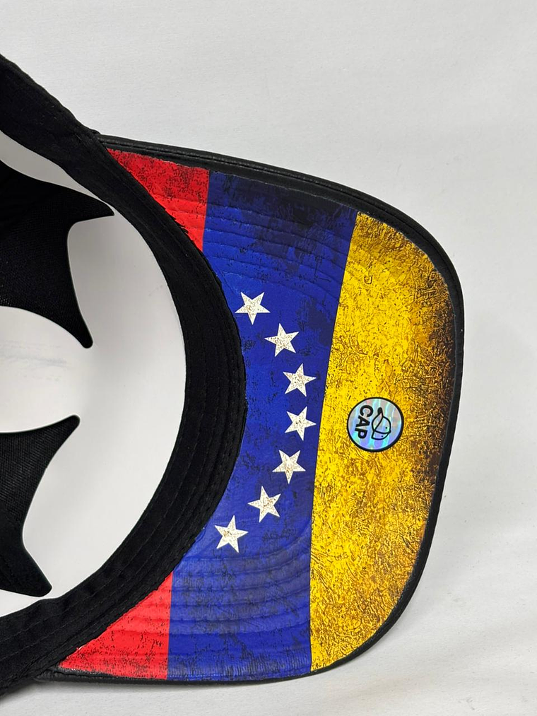 Gorra de lona 5p - Negro / Vzla White  5