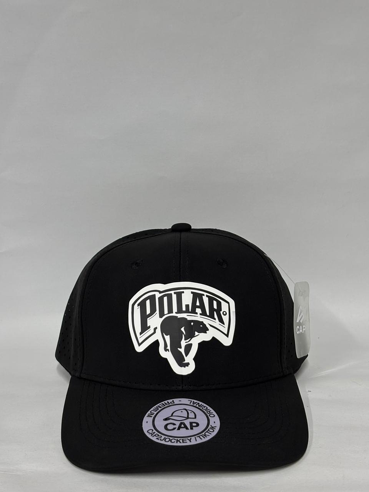Gorra de lona 6p - Negro / Polar black  1