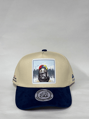 Gorra de lona 5p - Beige x Azul / Neomar Lander 