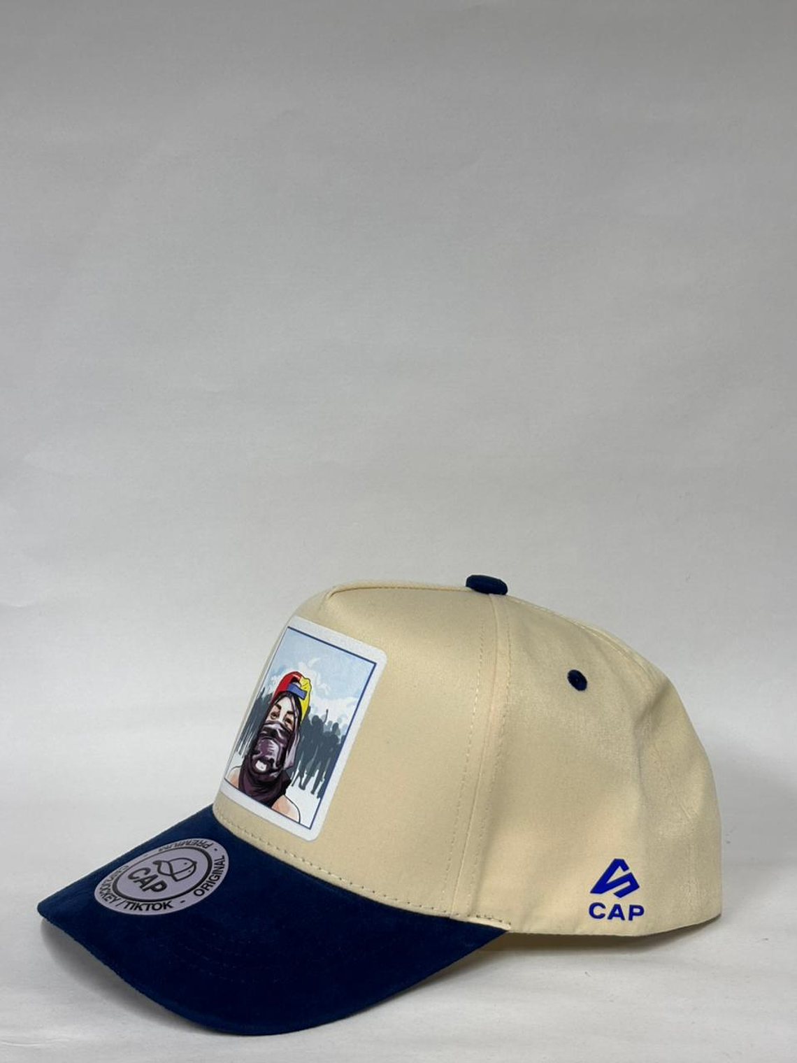 Gorra de lona 5p - Beige x Azul / Neomar Lander  2