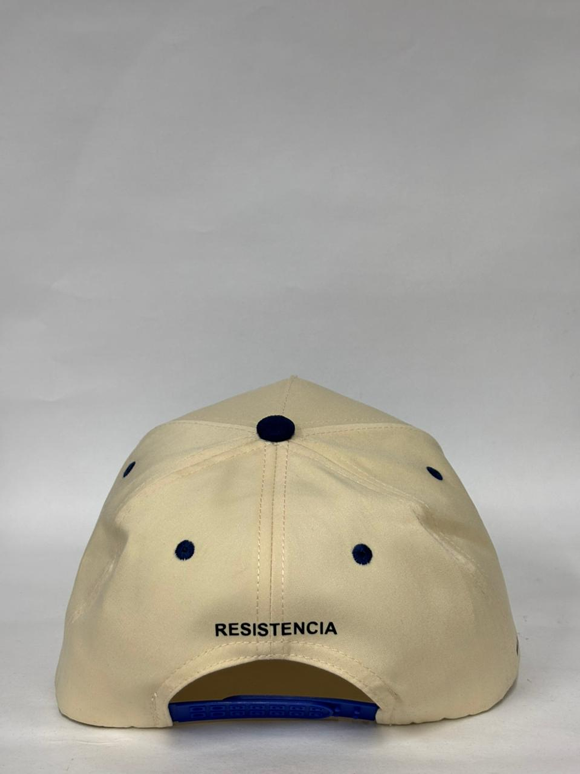 Gorra de lona 5p - Beige x Azul / Neomar Lander  4
