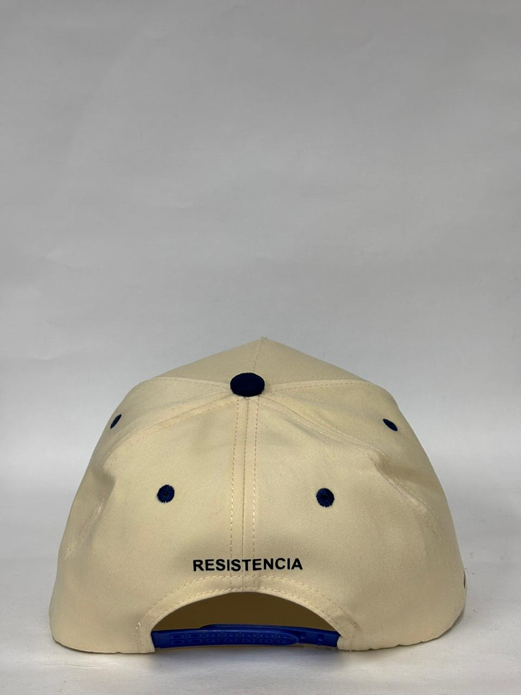 Gorra de lona 5p - Beige x Azul / Neomar Lander  4