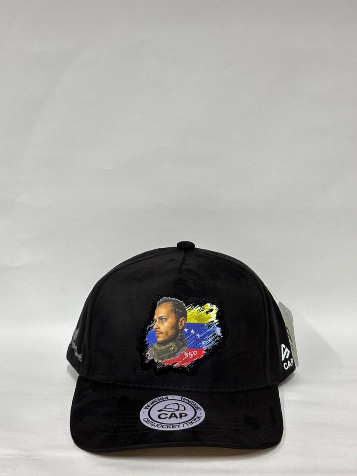 Gorra de gamuza 5p - Negro / Oscar Pérez  1