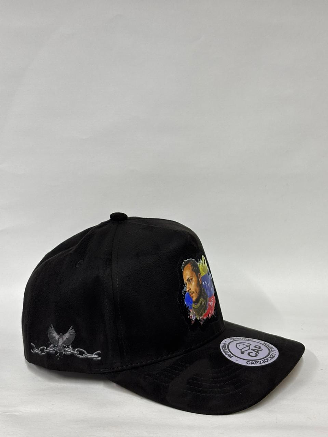 Gorra de gamuza 5p - Negro / Oscar Pérez  2