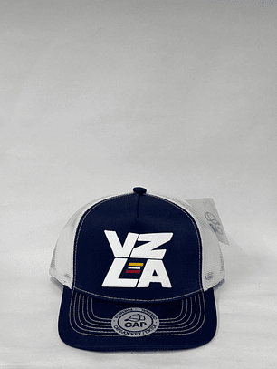 Jockey de malla 5p - Azul x Blanco /  VZLA 