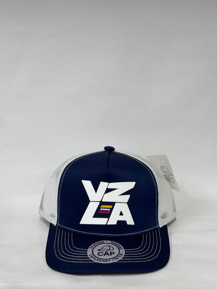 Jockey de malla 5p - Azul x Blanco /  VZLA  1