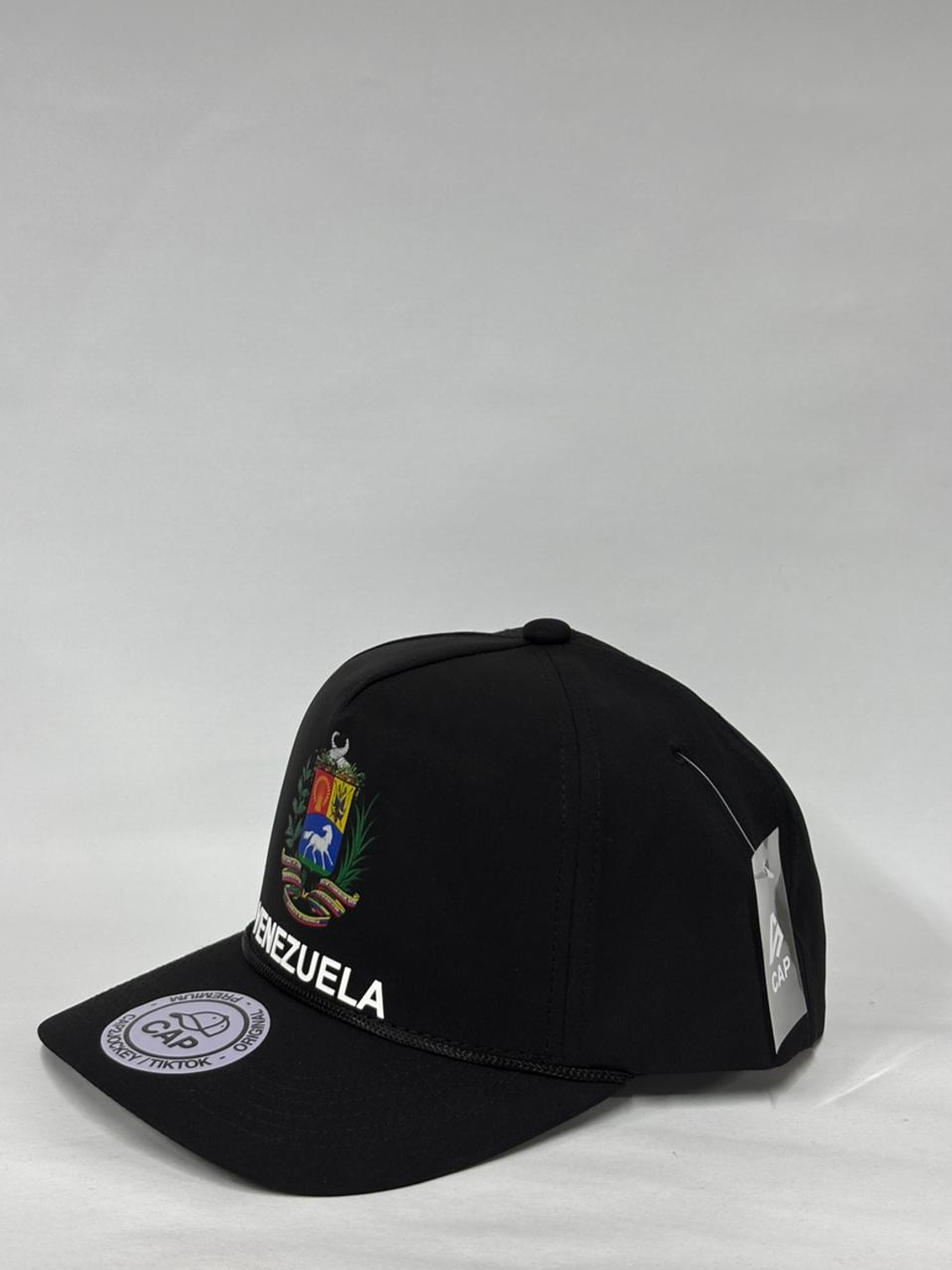 Gorra de lona 5p - Negro /  Venezuela patria  2