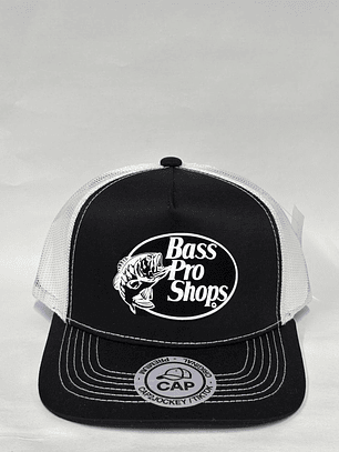 Jockey de malla 5p - Negro x Blanco / Bass Pro Shops - Black 