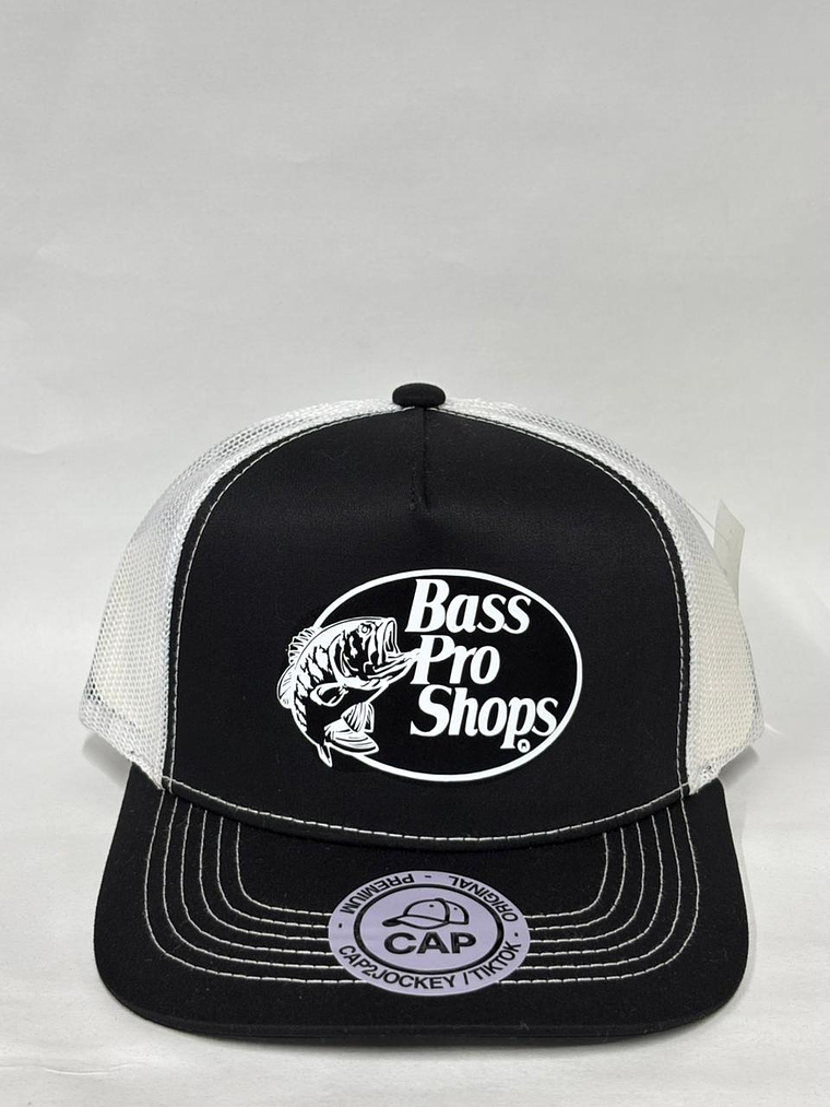 Jockey de malla 5p - Negro x Blanco / Bass Pro Shops - Black  1