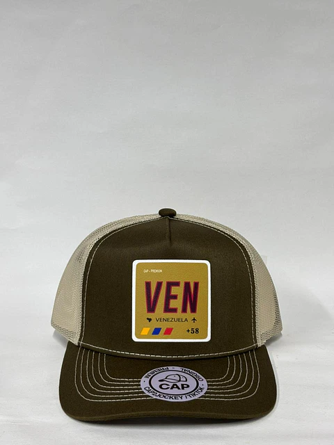Jockey de malla 5p - Verde x Beige / Ven Venezuela