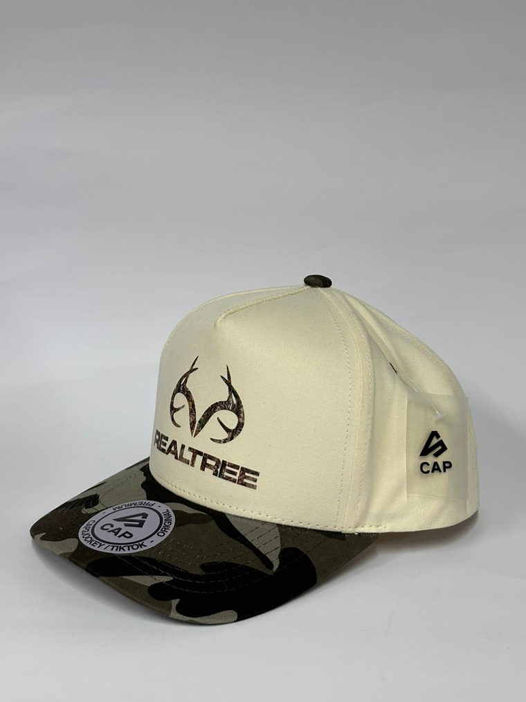 Gorra de lona 5p / Beige x Camuflado - Realtree  2