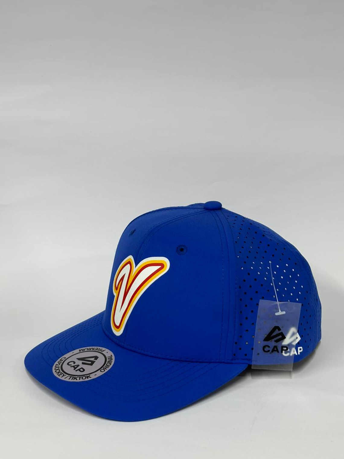 Gorra de lona con laser 6p - Azul rey / Venezuela beisbol WBC 3
