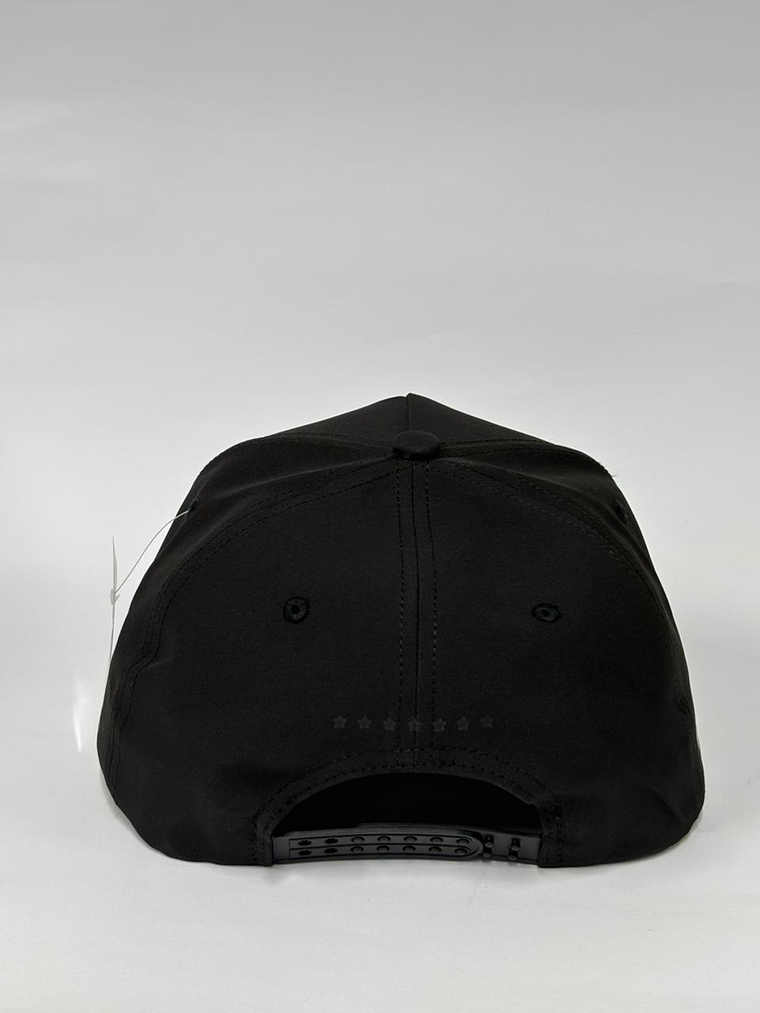 Gorra de lona 5p - Negro / Venezuela Escudo Gold  4