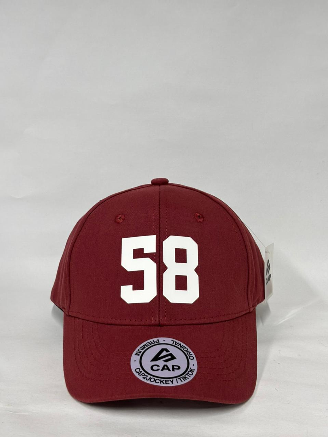 Gorra de lona 6p - Burdeo (vinotinto) / +58 1