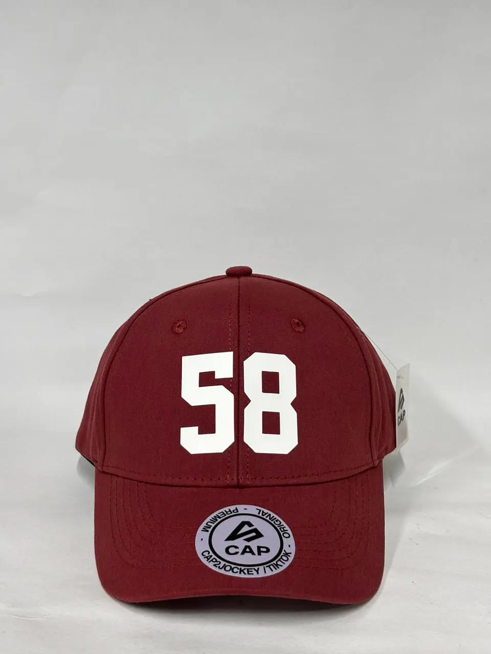 Gorra de lona 6p - Burdeo (vinotinto) / +58 1