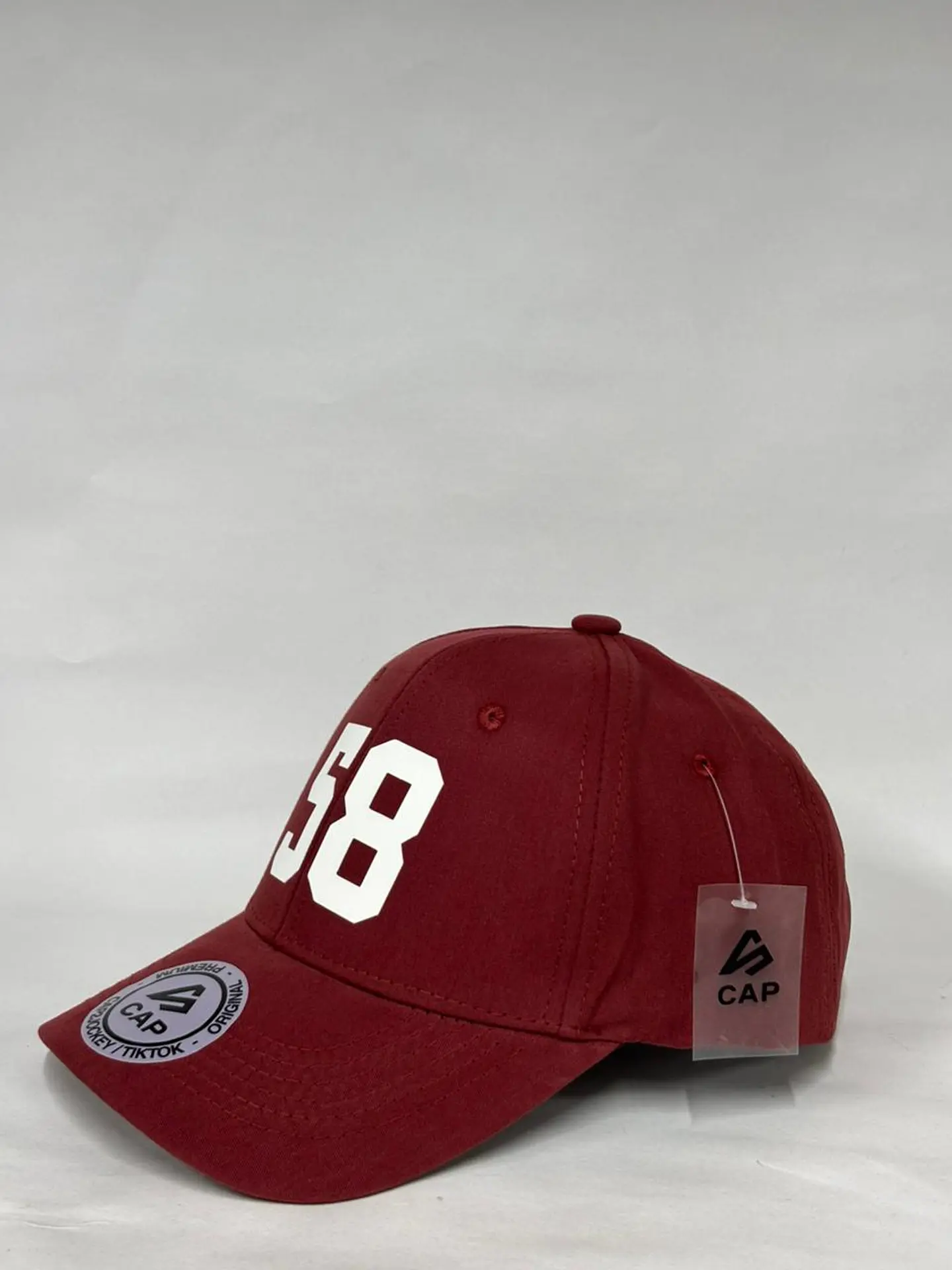 Gorra de lona 6p - Burdeo (vinotinto) / +58 2