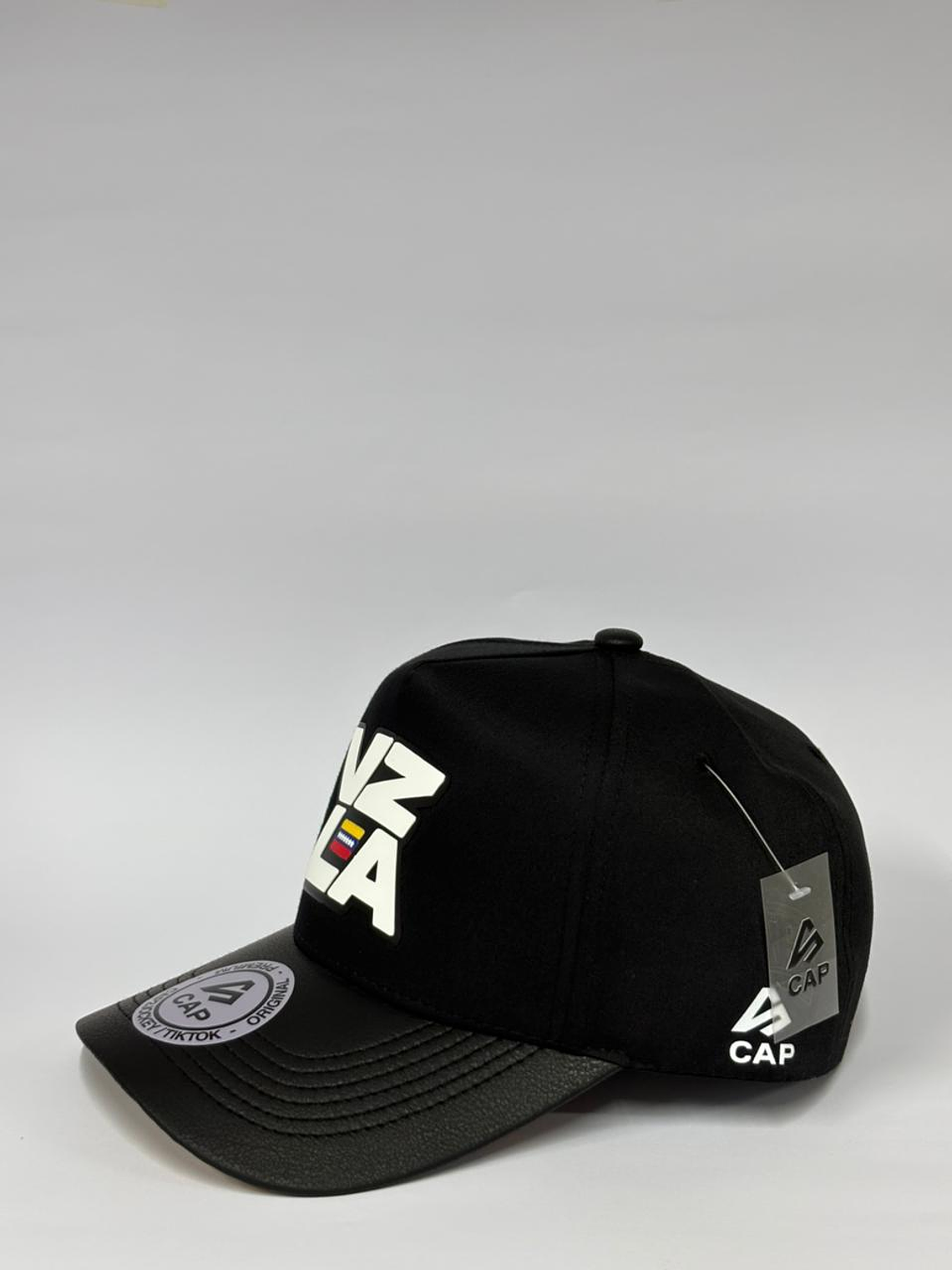 Gorra de lona 5p - Negro / VZLA Caucho 3D  5