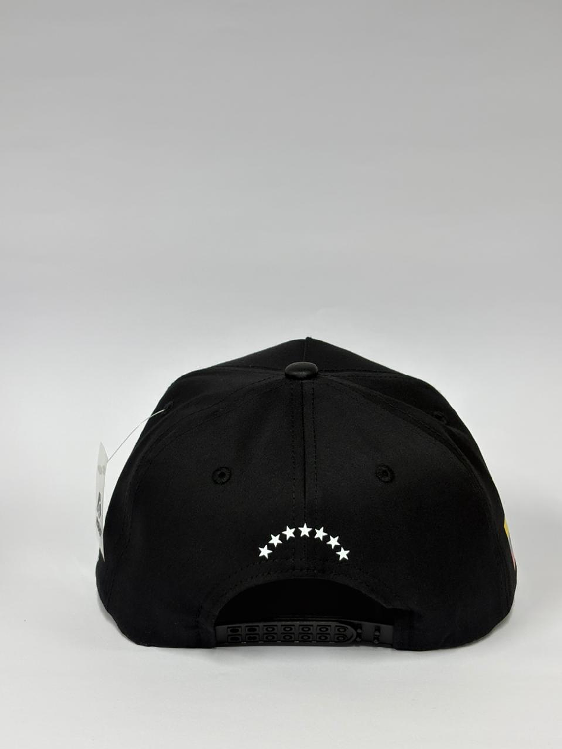 Gorra de lona 5p - Negro / VZLA Caucho 3D  6