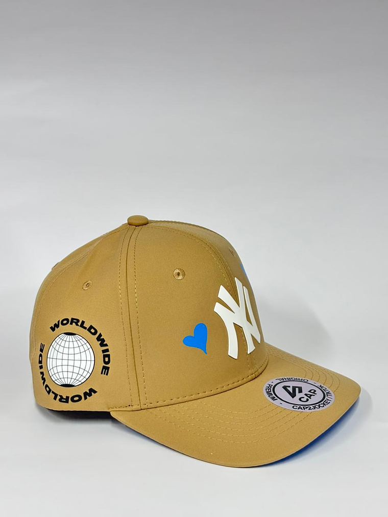 Gorra de lona 6p - Beige / New York Romantice  3