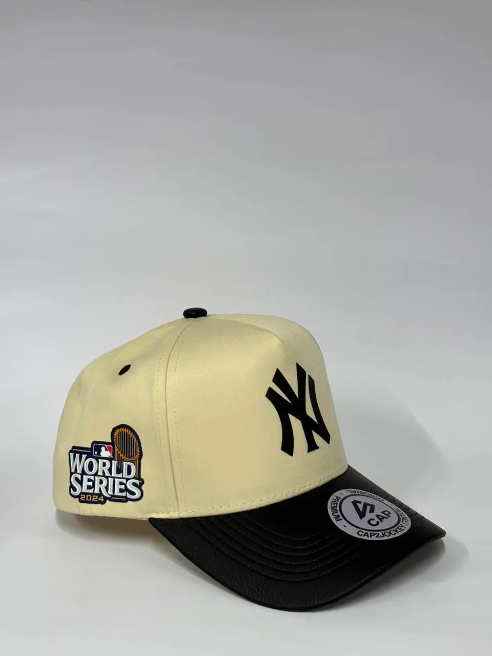 Gorra de lona 5p - Beige x negro / NY World Series 24 2