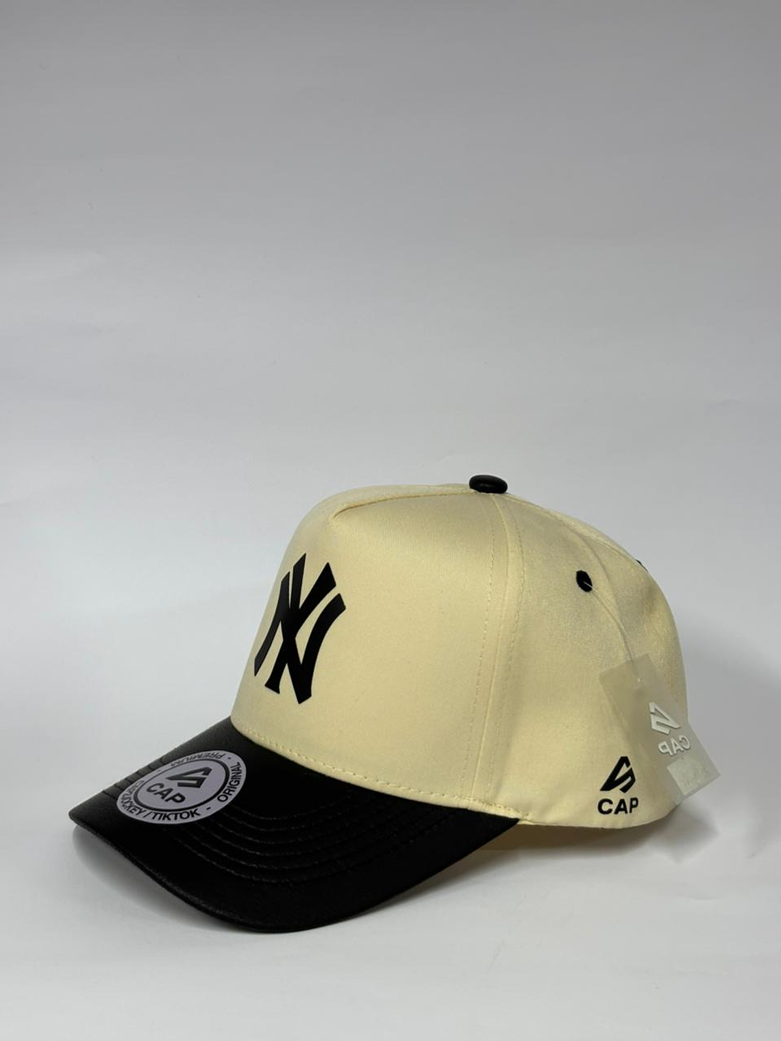 Gorra de lona 5p - Beige x negro / NY World Series 24 3