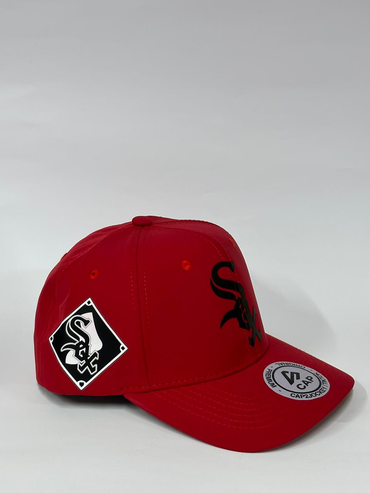 Gorra de lona 6p - Rojo / Sox  2