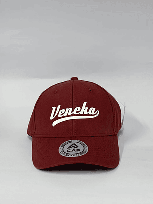 Gorra de lona 6p - Burdeo  (Vinotinto) / Veneka 