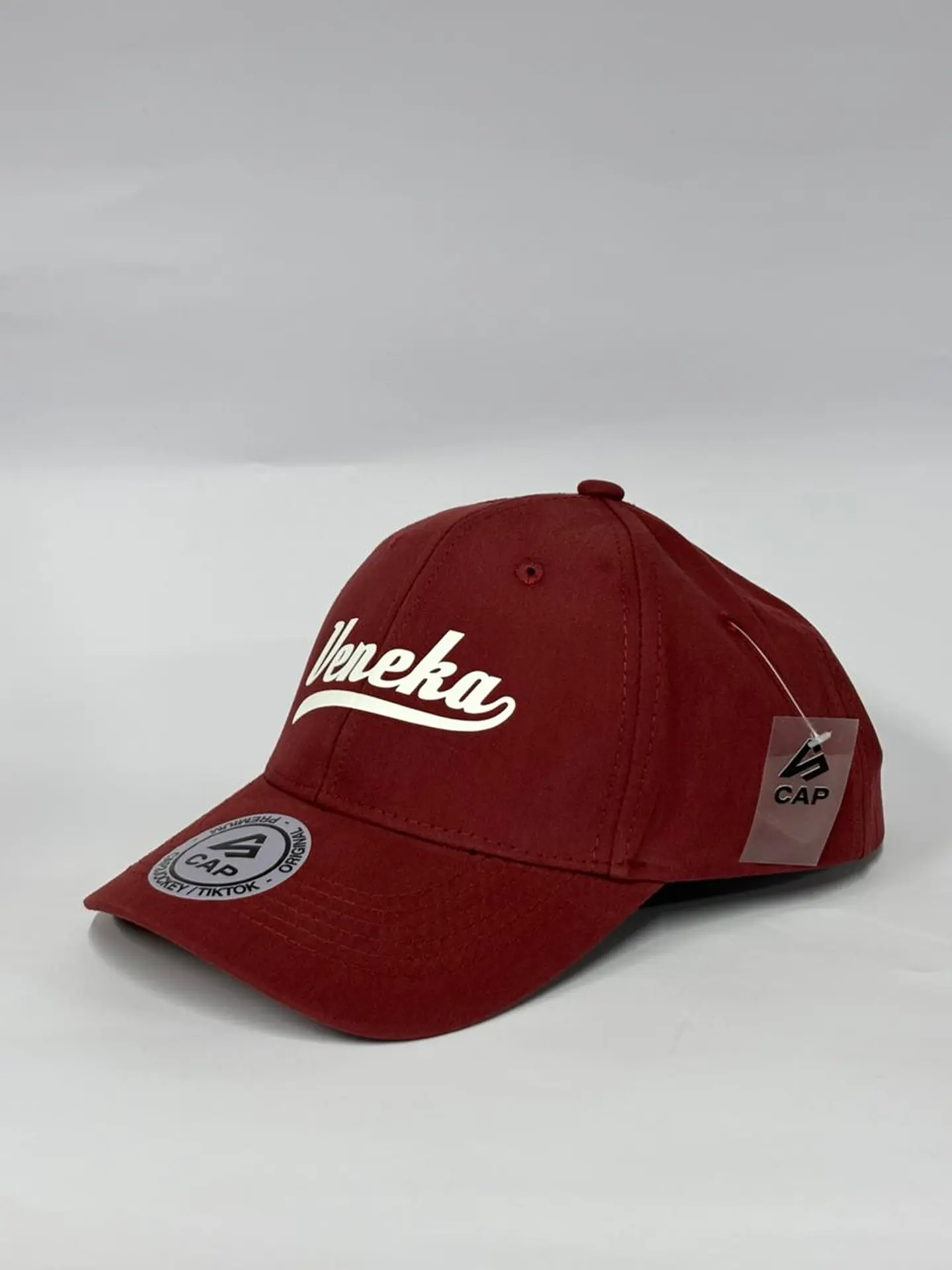 Gorra de lona 6p - Burdeo  (Vinotinto) / Veneka  2