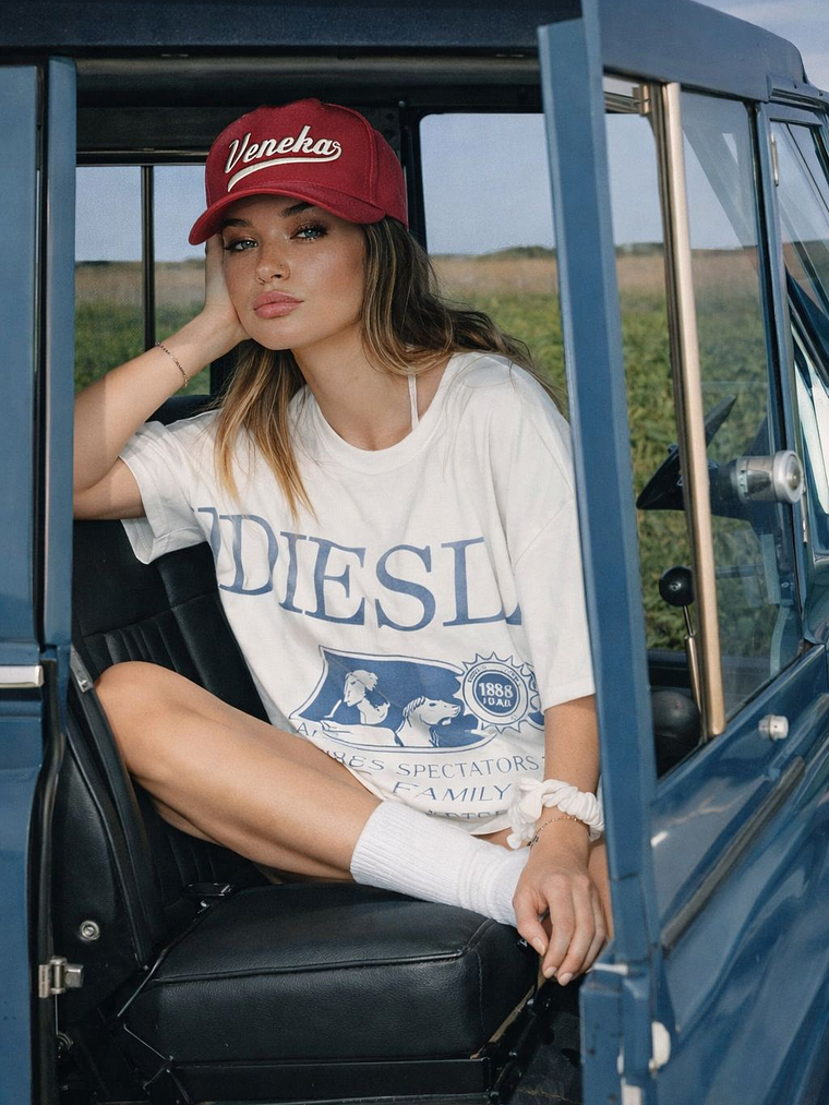 Gorra de lona 6p - Burdeo  (Vinotinto) / Veneka  3