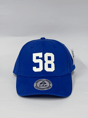 Gorra de lona 6p - Azul R / 58