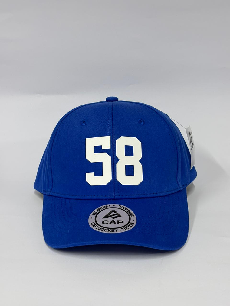 Gorra de lona 6p - Azul R / 58 1