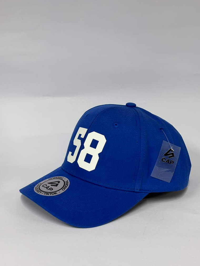 Gorra de lona 6p - Azul R / 58 2